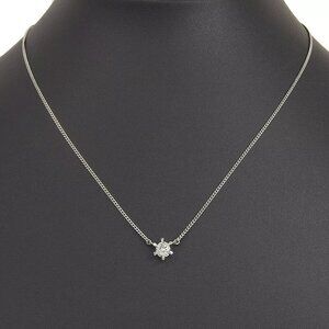 1P diamond Necklace Pt850Platinum/diamond 3.8g Women